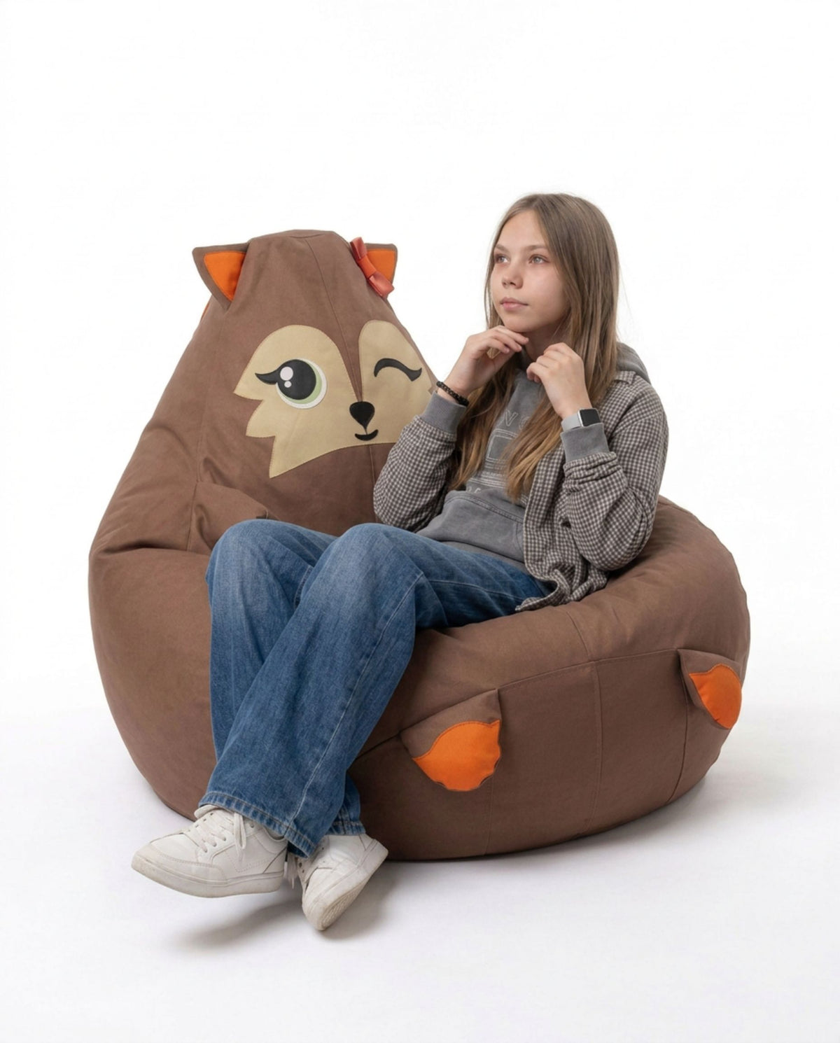 Cute Cat Bean Bag Chair Cover