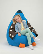 Owl Polka Dot Bean Bag Chair Cover