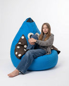Owl Polka Dot Bean Bag Chair Cover