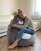 Cute Seal Bean Bag Chair Cover