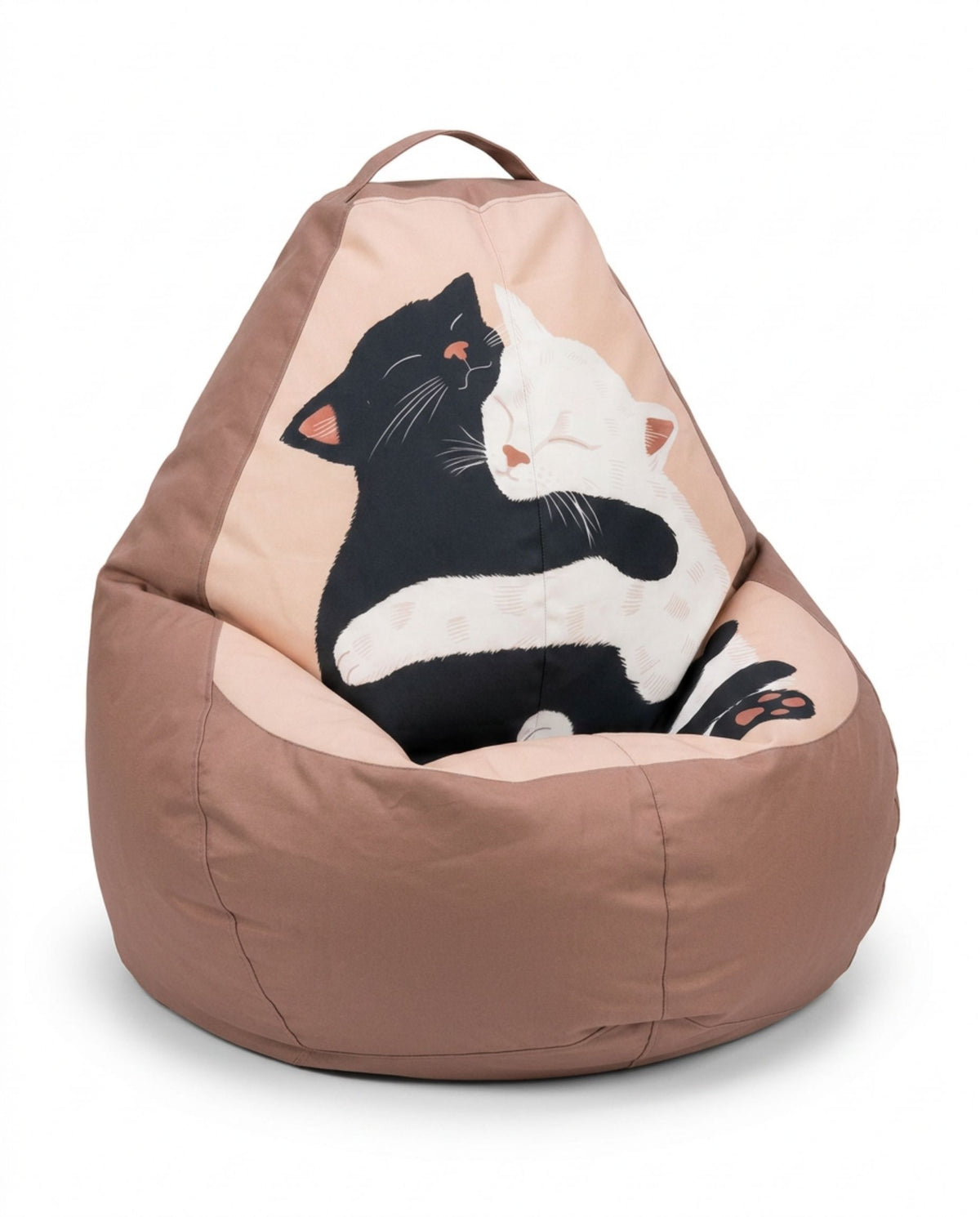 Hugging Cats Bean Bag Chair Cover