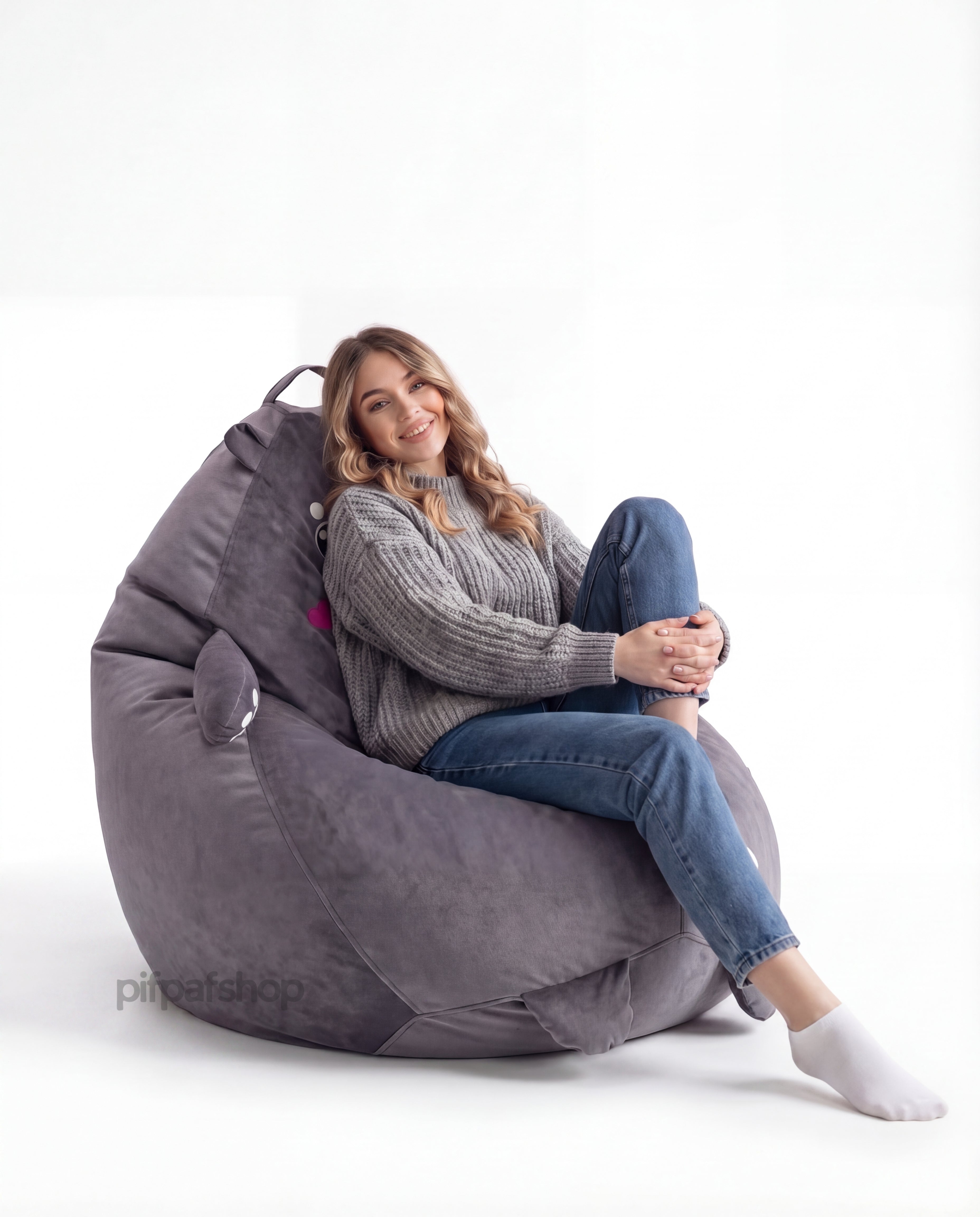 Cute Seal Bean Bag Chair Cover