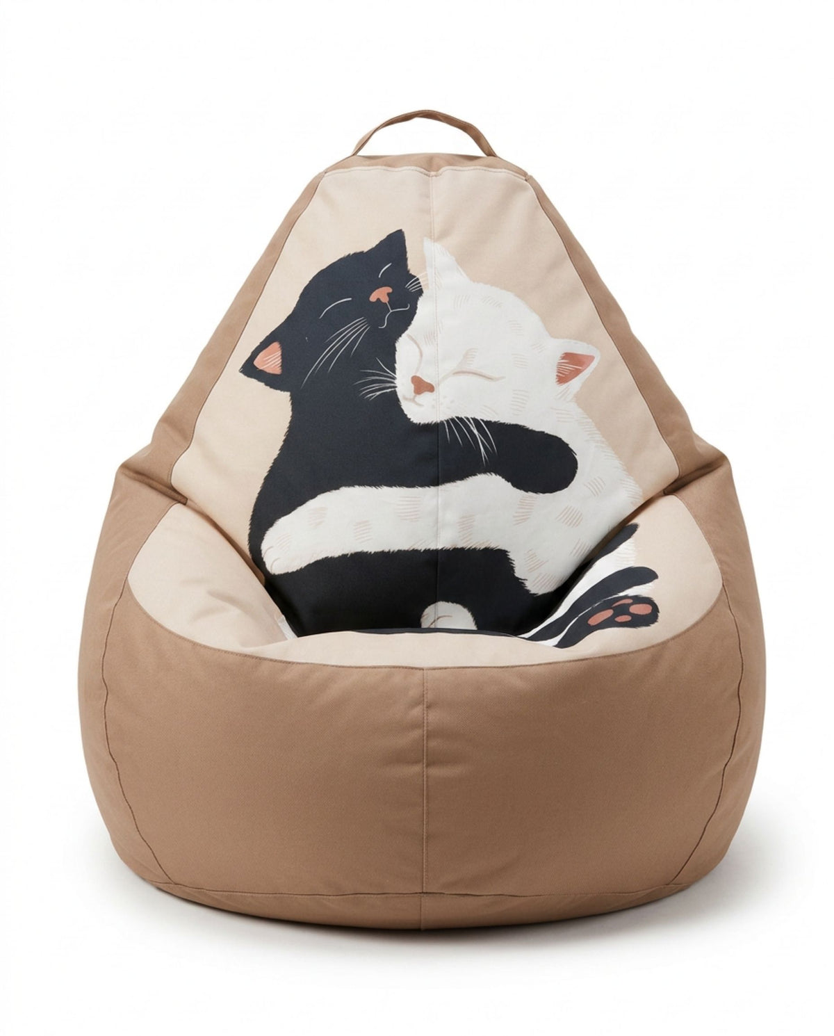 Hugging Cats Bean Bag Chair Cover