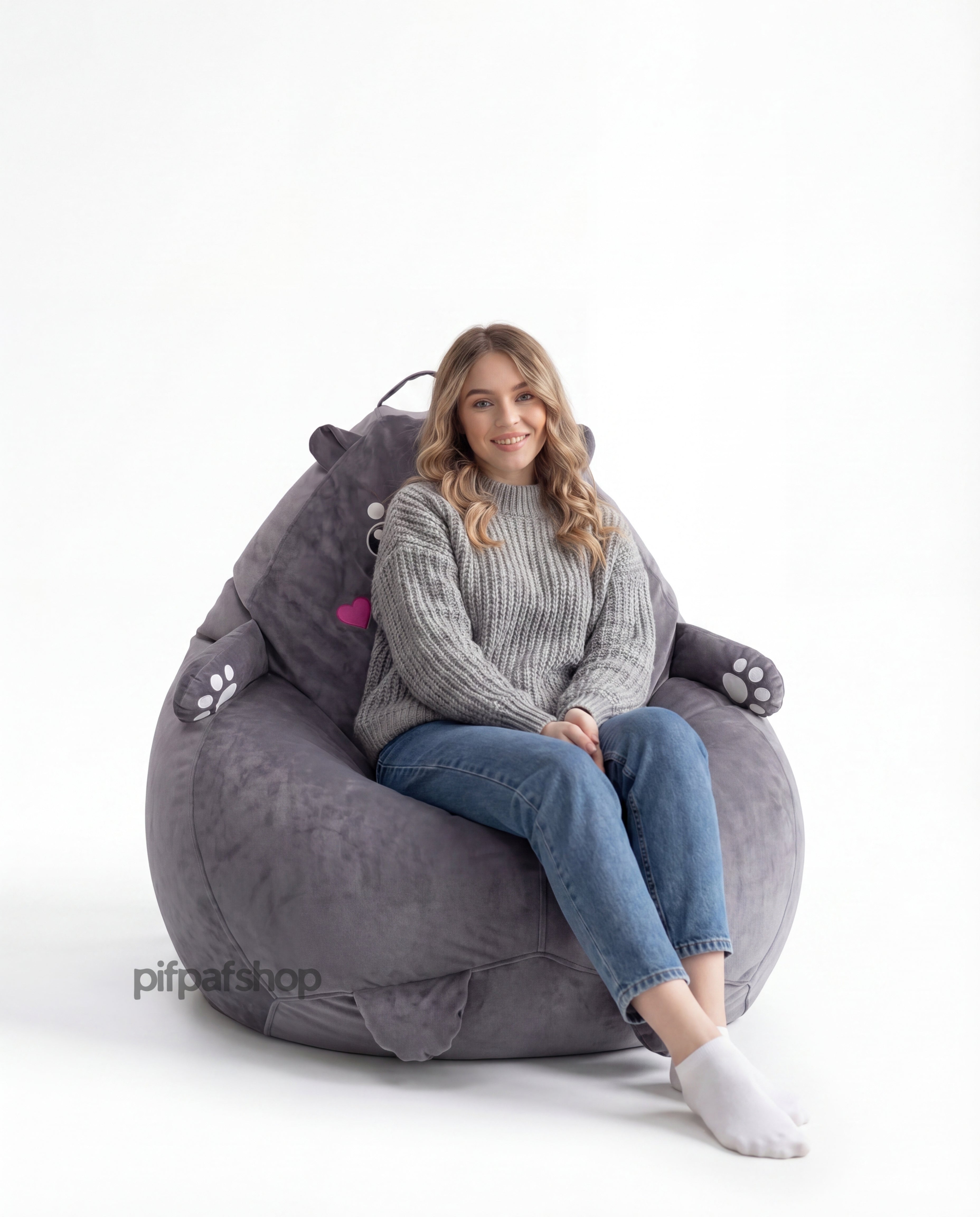 Cute Seal Bean Bag Chair Cover
