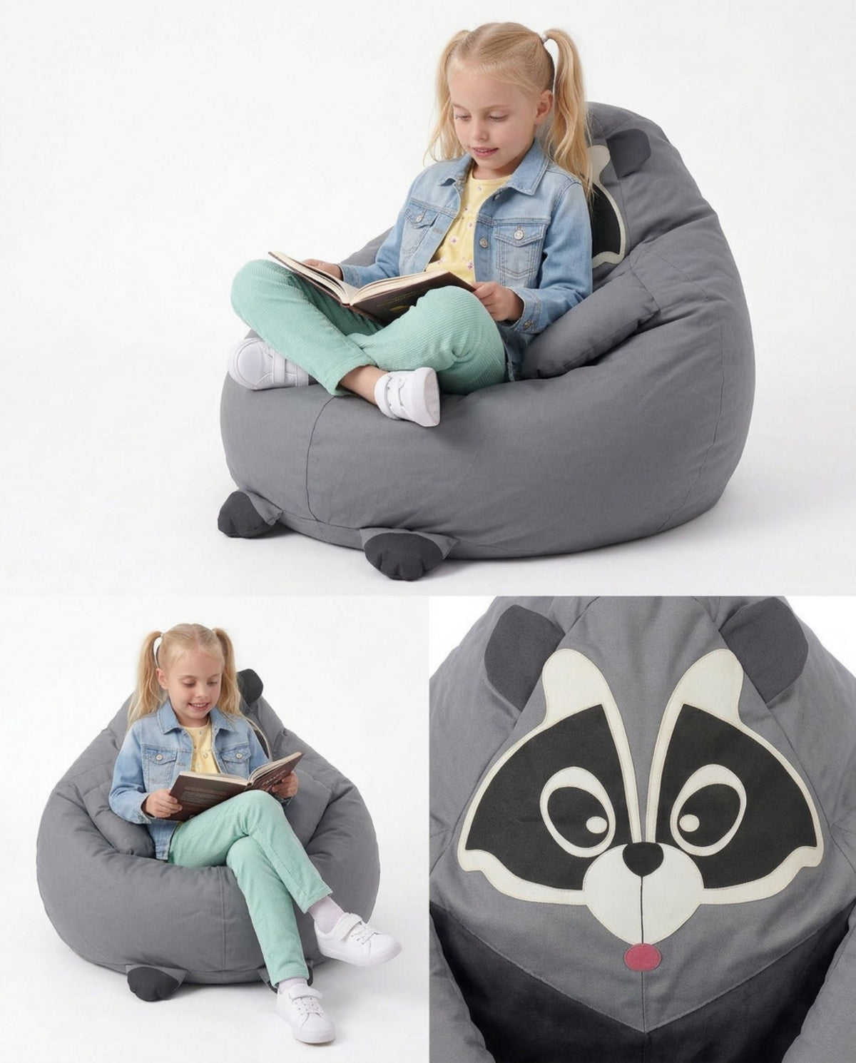 Raccoon Bean Bag Chair Cover