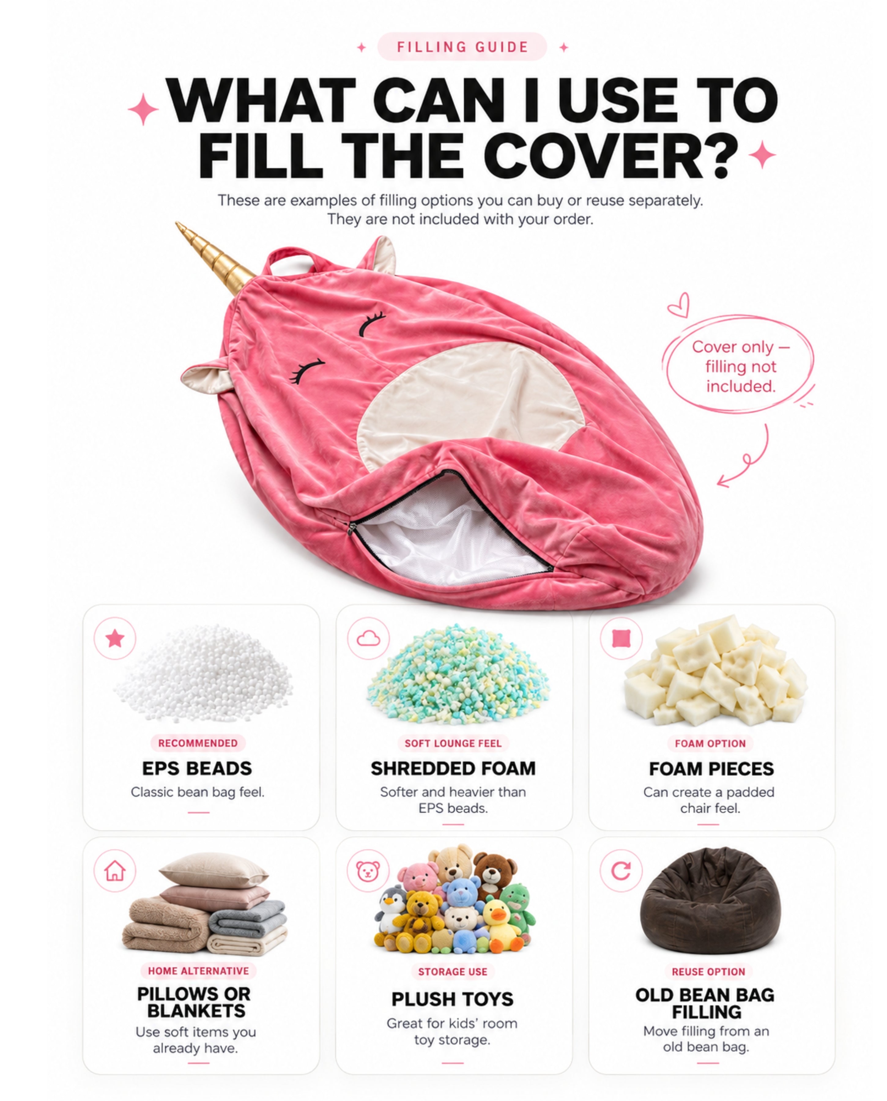 Cute Seal Bean Bag Chair Cover