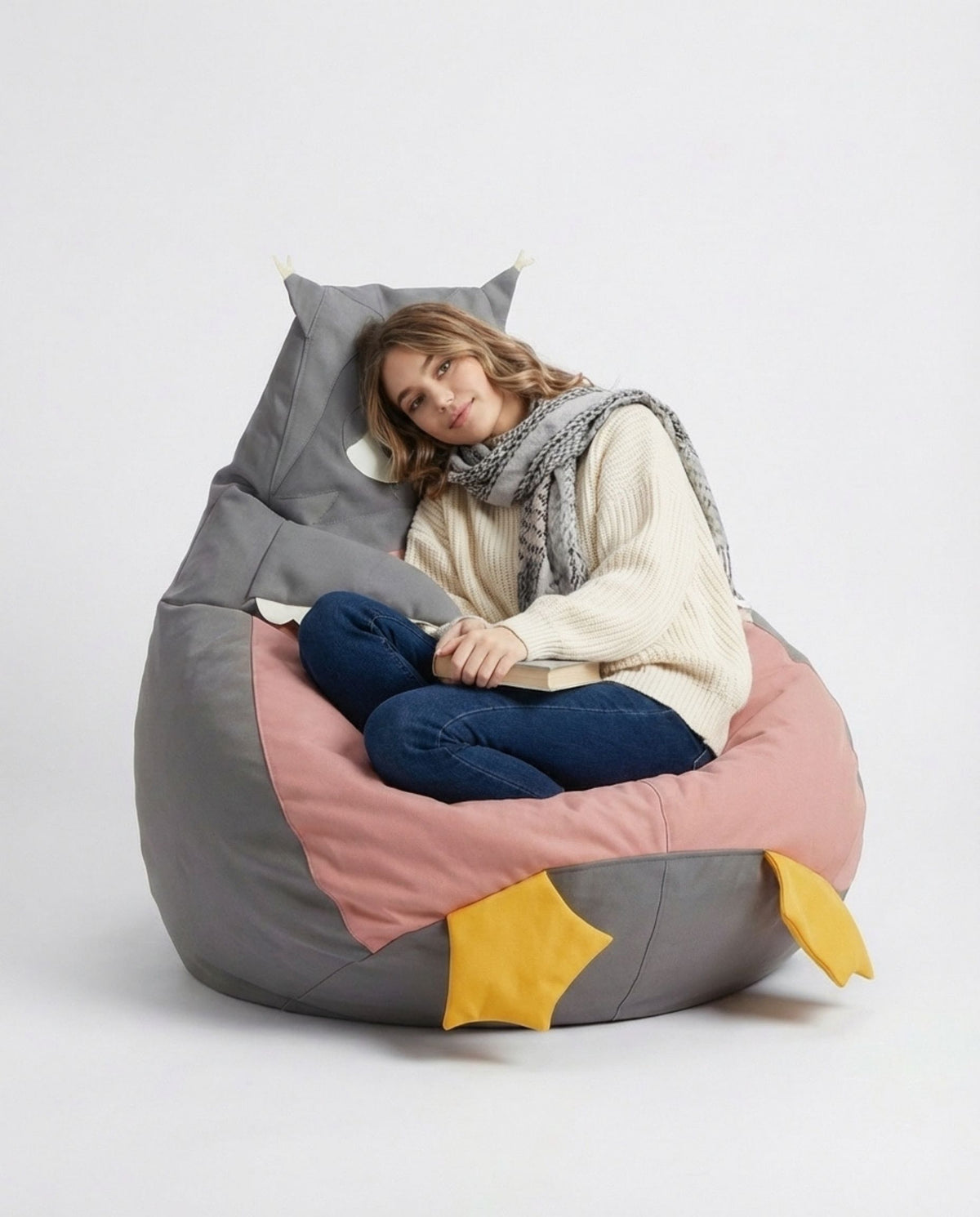 Owl Bean Bag Chair Cover