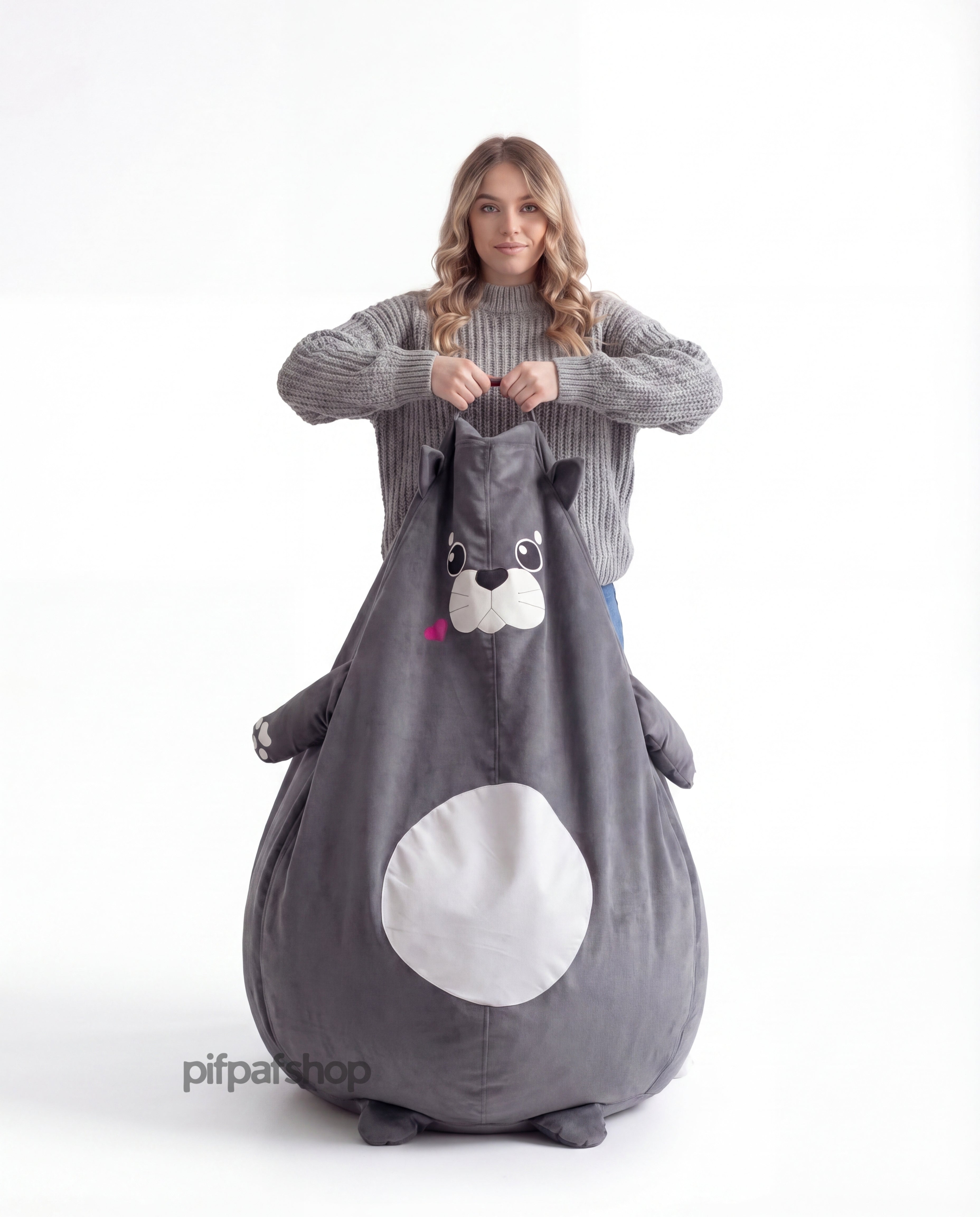 Cute Seal Bean Bag Chair Cover